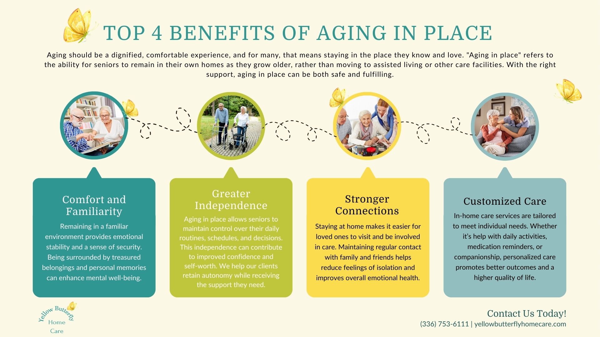 Top 4 Benefits of Aging in Place [infographic]